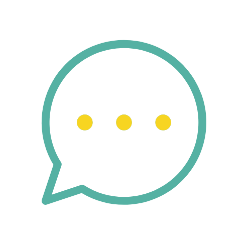 ZIPS Car Wash brand teal and yellow graphic message bubble with three dots